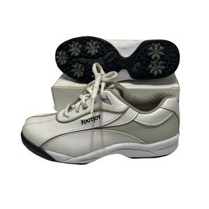 FootJoy‎ GreenJoys Golf Shoes Women Size 6M White Soft spikes 48744P
